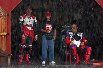 Instructors sheltering from the storm at VIR, VA.
